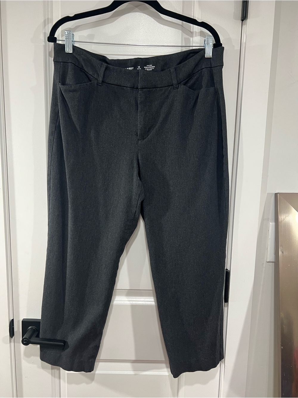 Dark Gray Womens Pixie Straight leg pants